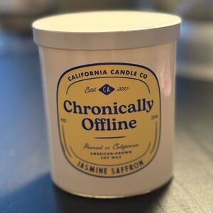 California Candle Co “Chronically Offline” Jasmine Saffron Soy Candle 9oz